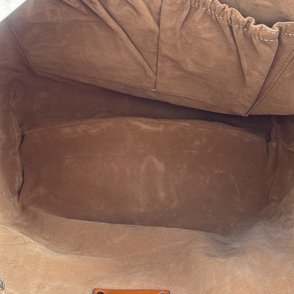 Patricia Nash Leather Croc Embossed Benvenuto Tote British Tan - Picture 7 of 12